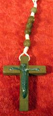LOT OF TEN VINTAGE ROSARY AND PRAYER BEADS WITH CARRYING CASE